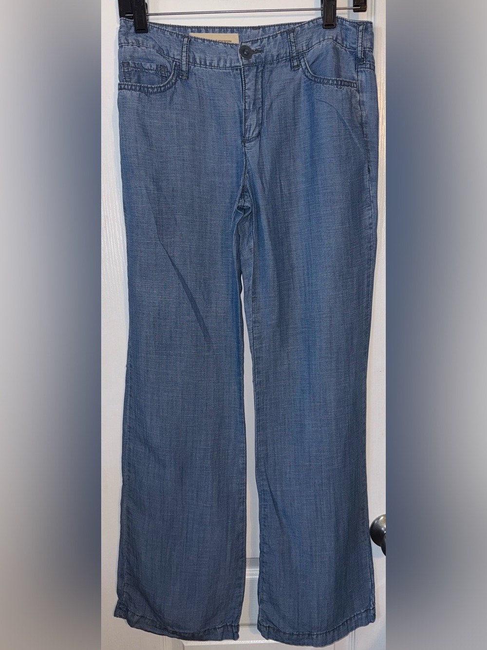 Anthropologie Pilcro and the Letterpress Linen Blend Wide Leg Pants Size 25